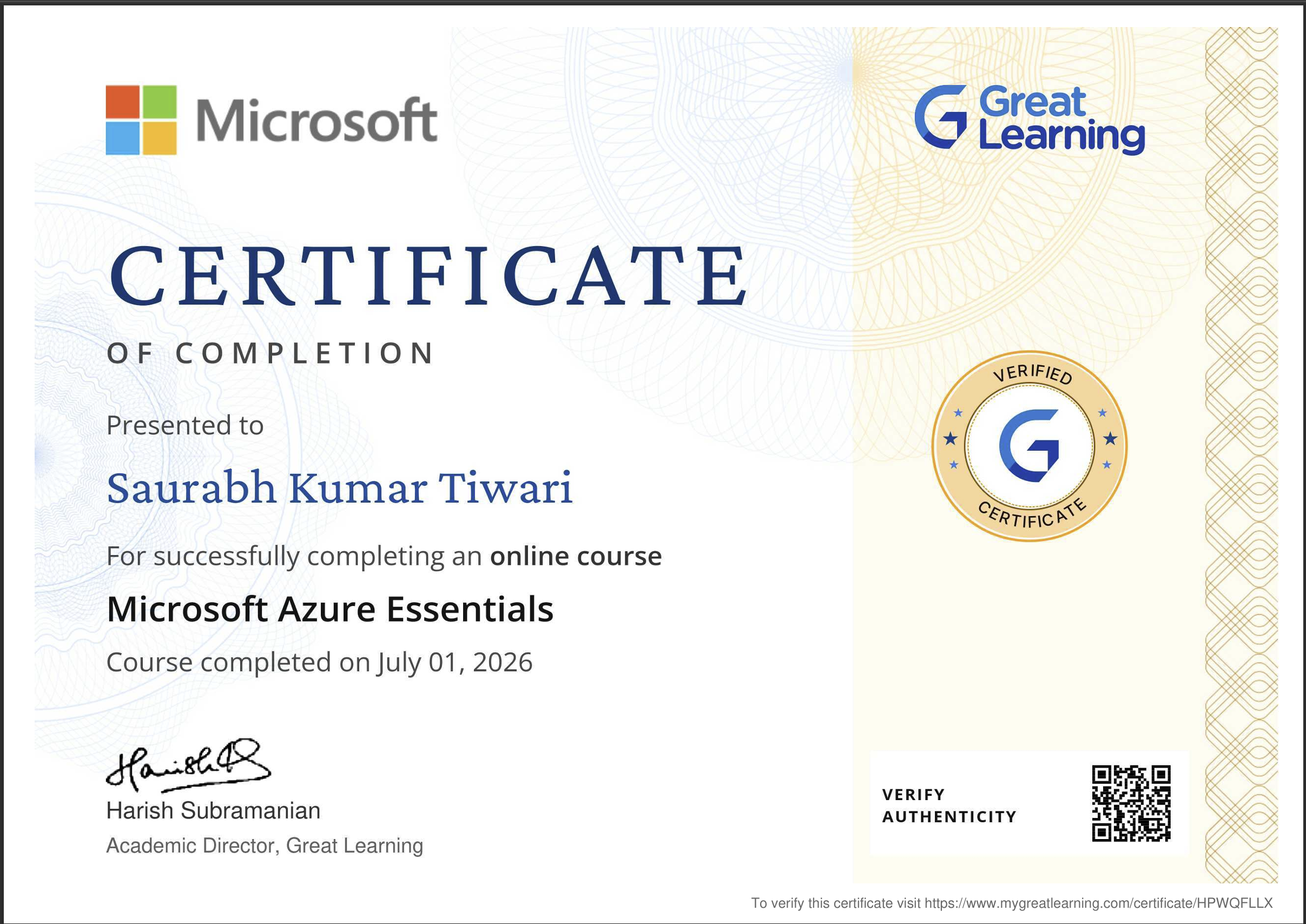 Microsoft Azure Essentials (AZ-900)